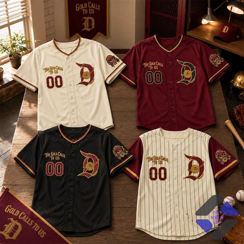 Pirate The Gold Calls To Us Baseball Jersey - Front View