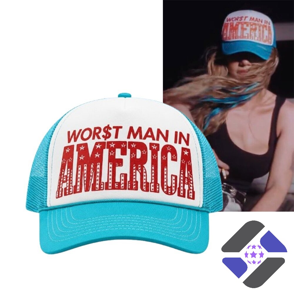 worst-man-in-america-trucker-hat-3-1.jpg Slayyyter WOR$T MAN IN AMERICA Trucker Hat