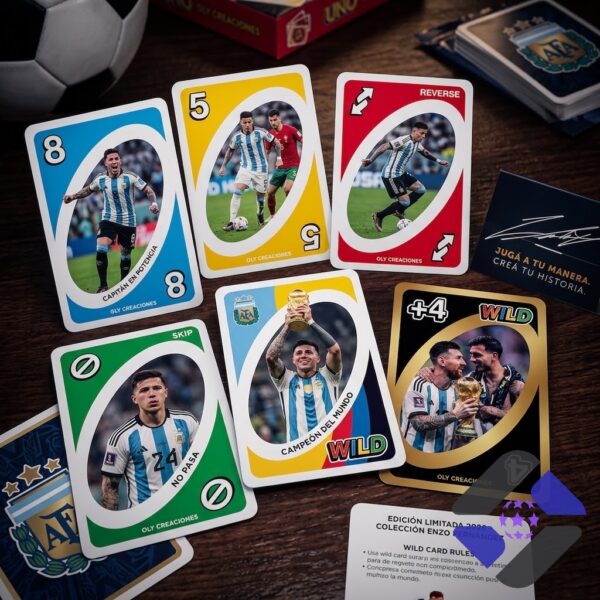Argentina Enzo Fernández 2026 UNO Card Game Box