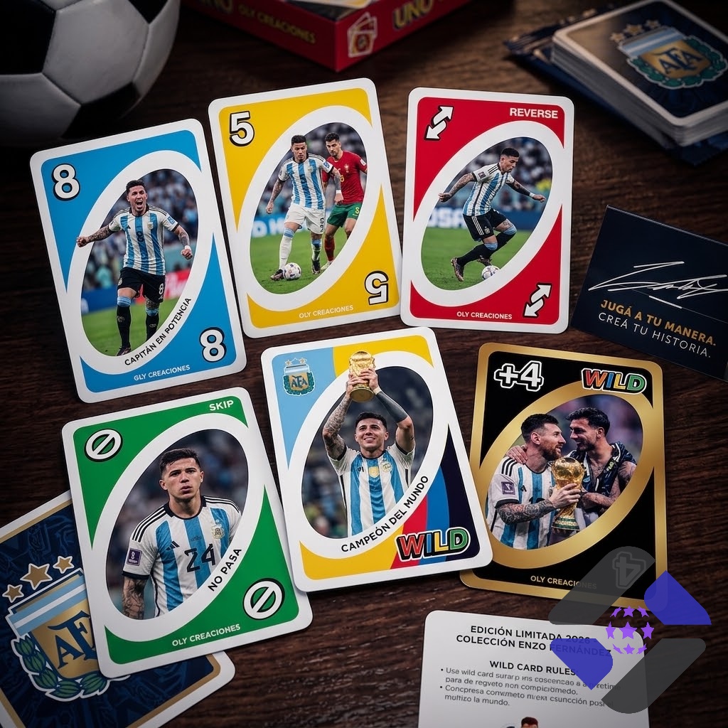 Argentina Enzo Fernández 2026 UNO Card Game Box