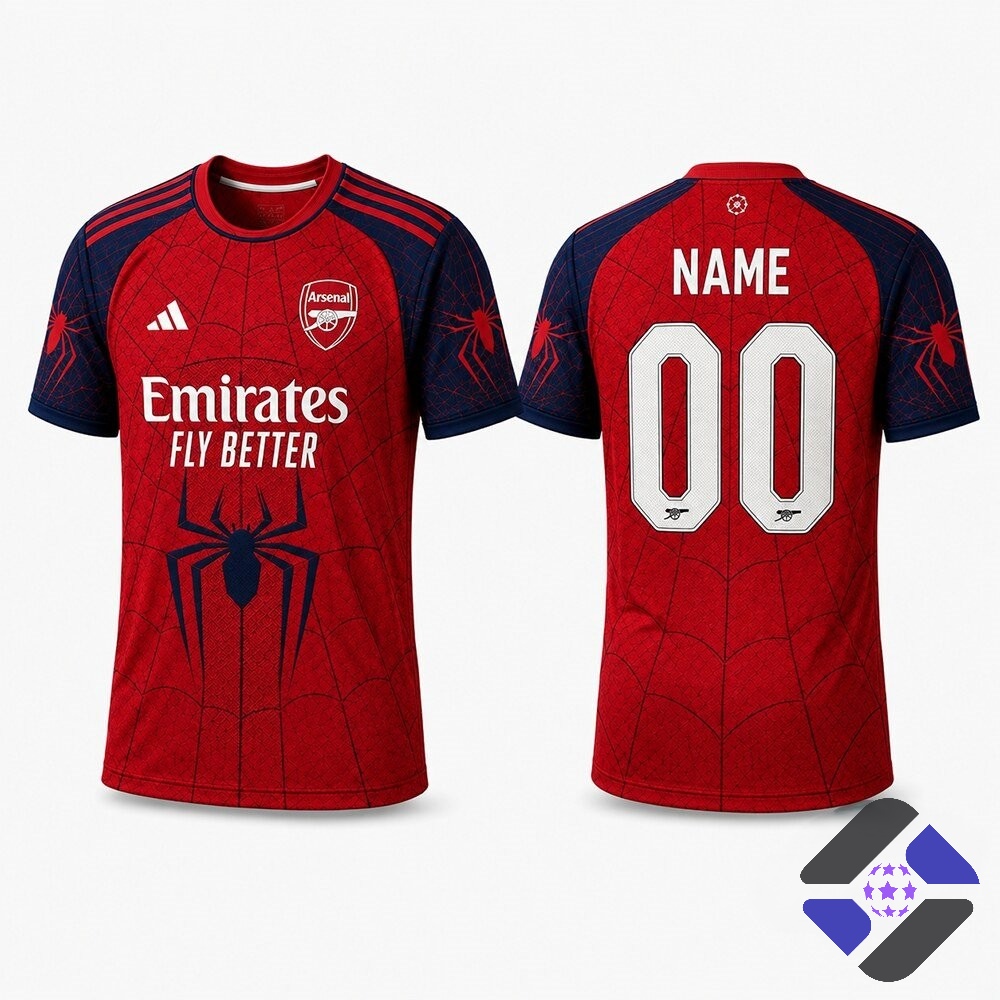 Arsenal Football Club Spider-Man Brand New Day Football Jersey