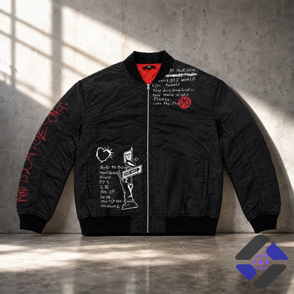 Jungkook What Is Your Love Song BTS Bomber Jacket