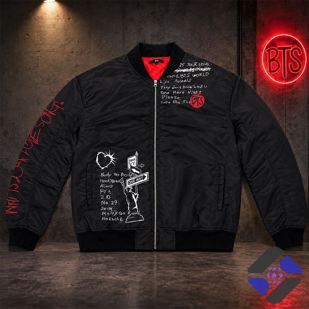 Jungkook What Is Your Love Song BTS Bomber Jacket