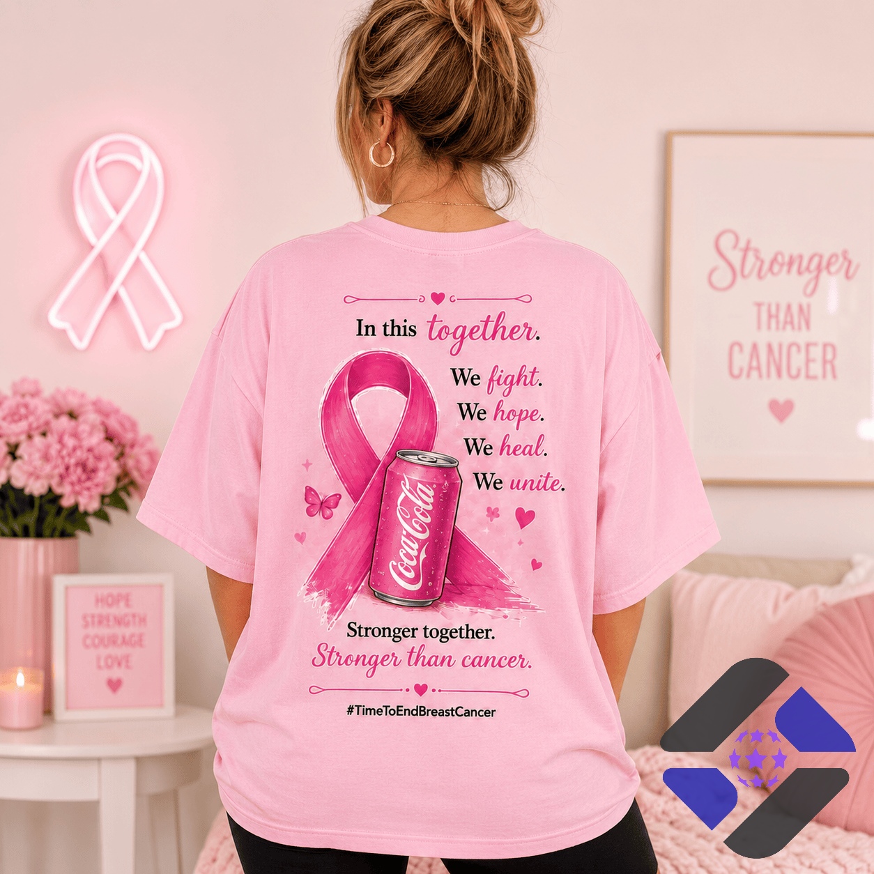 Coca-Cola Breast Cancer Awareness T-Shirt