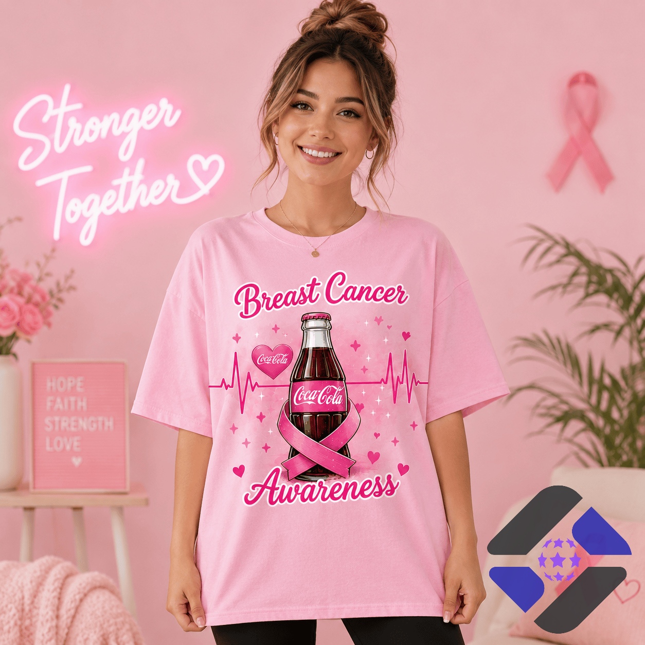 Coca-Cola Breast Cancer Awareness T-Shirt