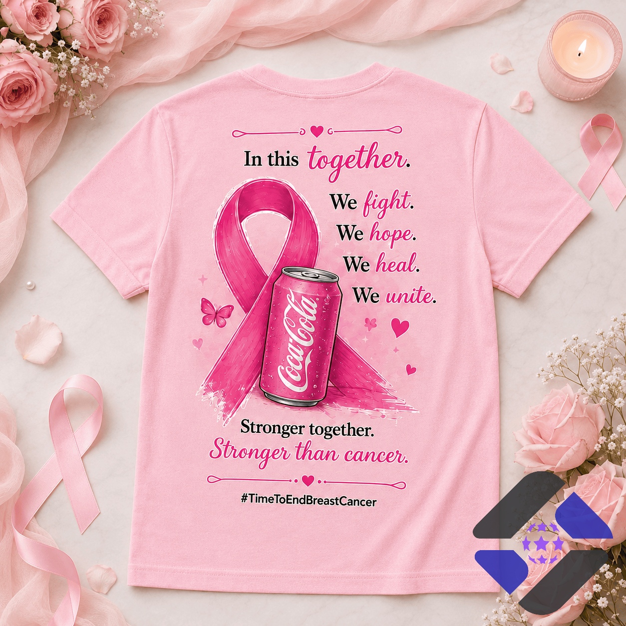 Coca-Cola Breast Cancer Awareness T-Shirt