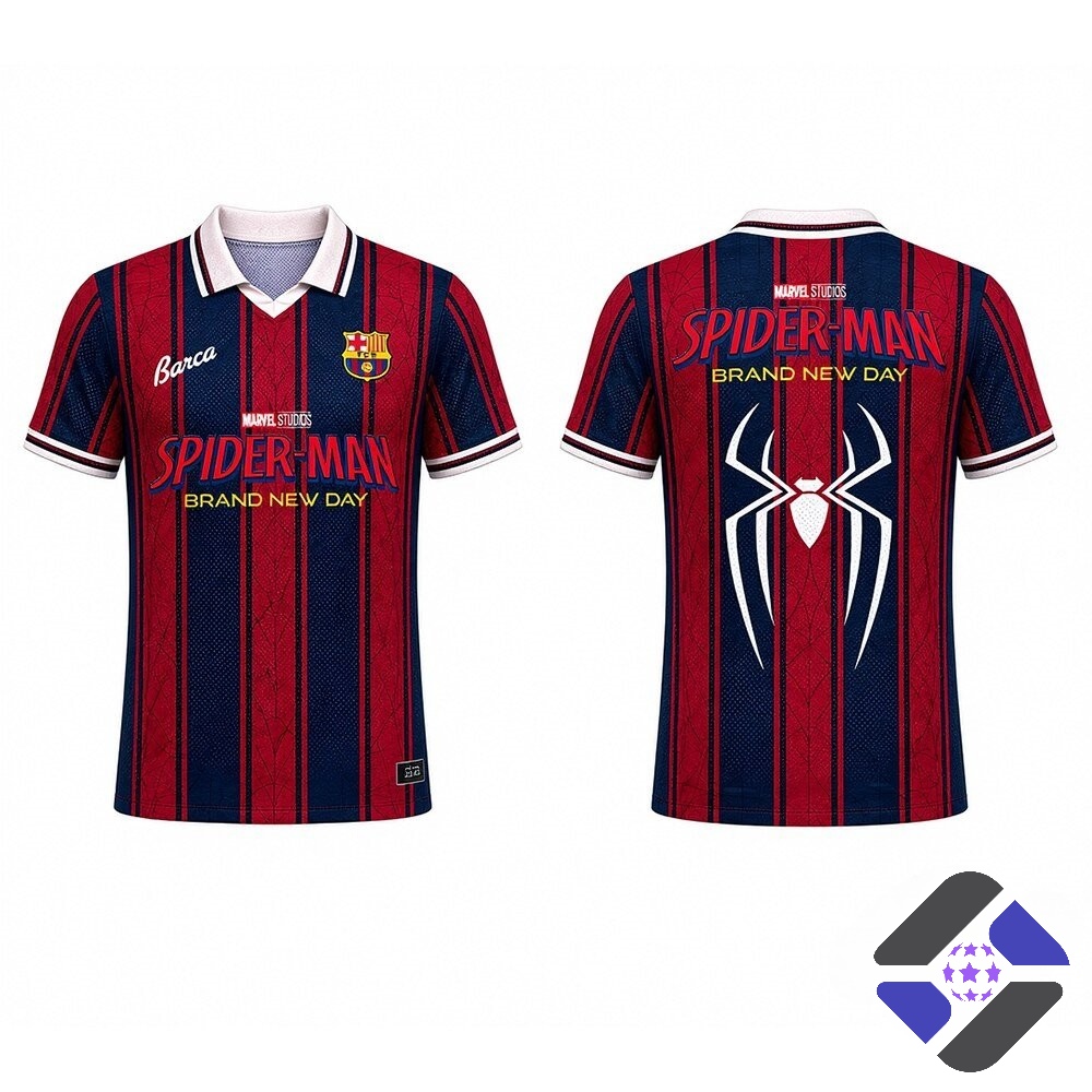 FC Barcelona Spider-Man Brand New Day Football Jersey