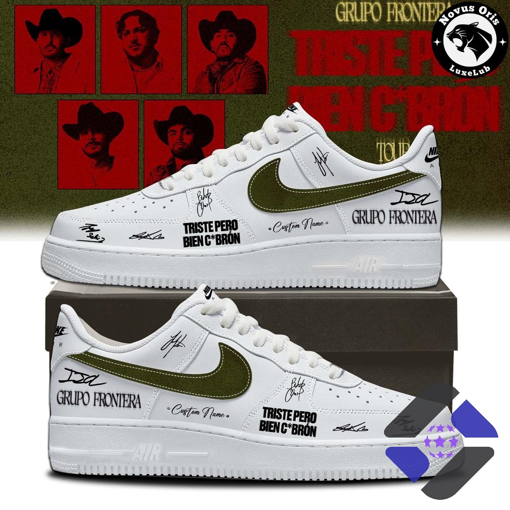 Grupo Frontera Triste Pero Bien C*brón Signed Tour Sneakers