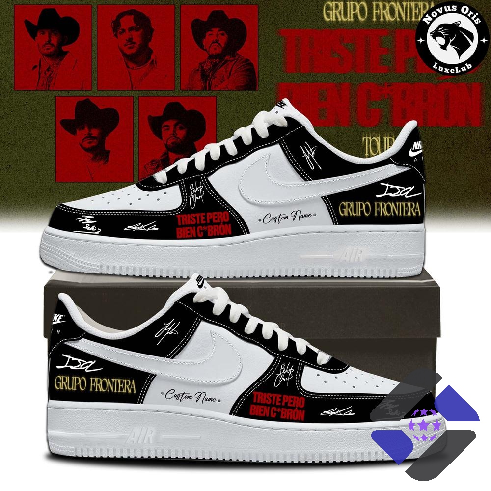 Grupo Frontera Triste Pero Bien C*brón Signed Tour Sneakers
