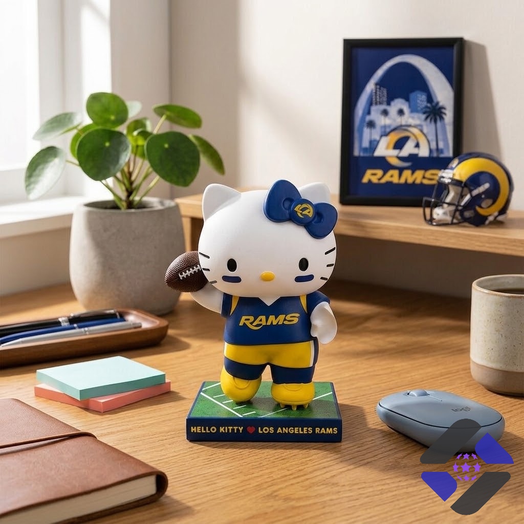 Hello Kitty Los Angeles Rams Vinyl Figure