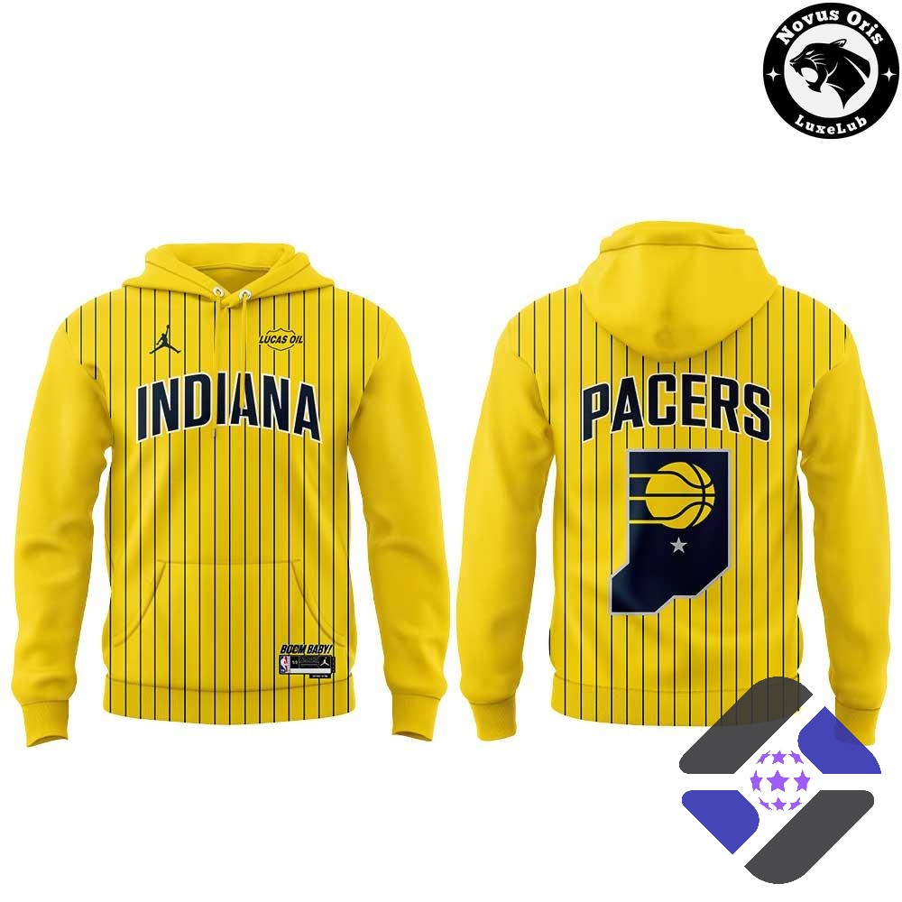 Indiana Pacers Pinstripes Statement 2026 Hoodie