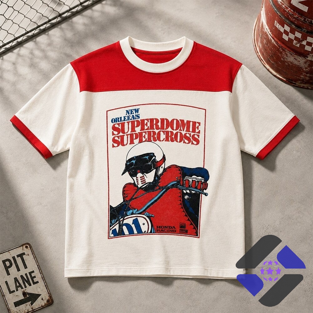 Justin Bieber New Orleans Superdome Supercross T-Shirt - Detail View