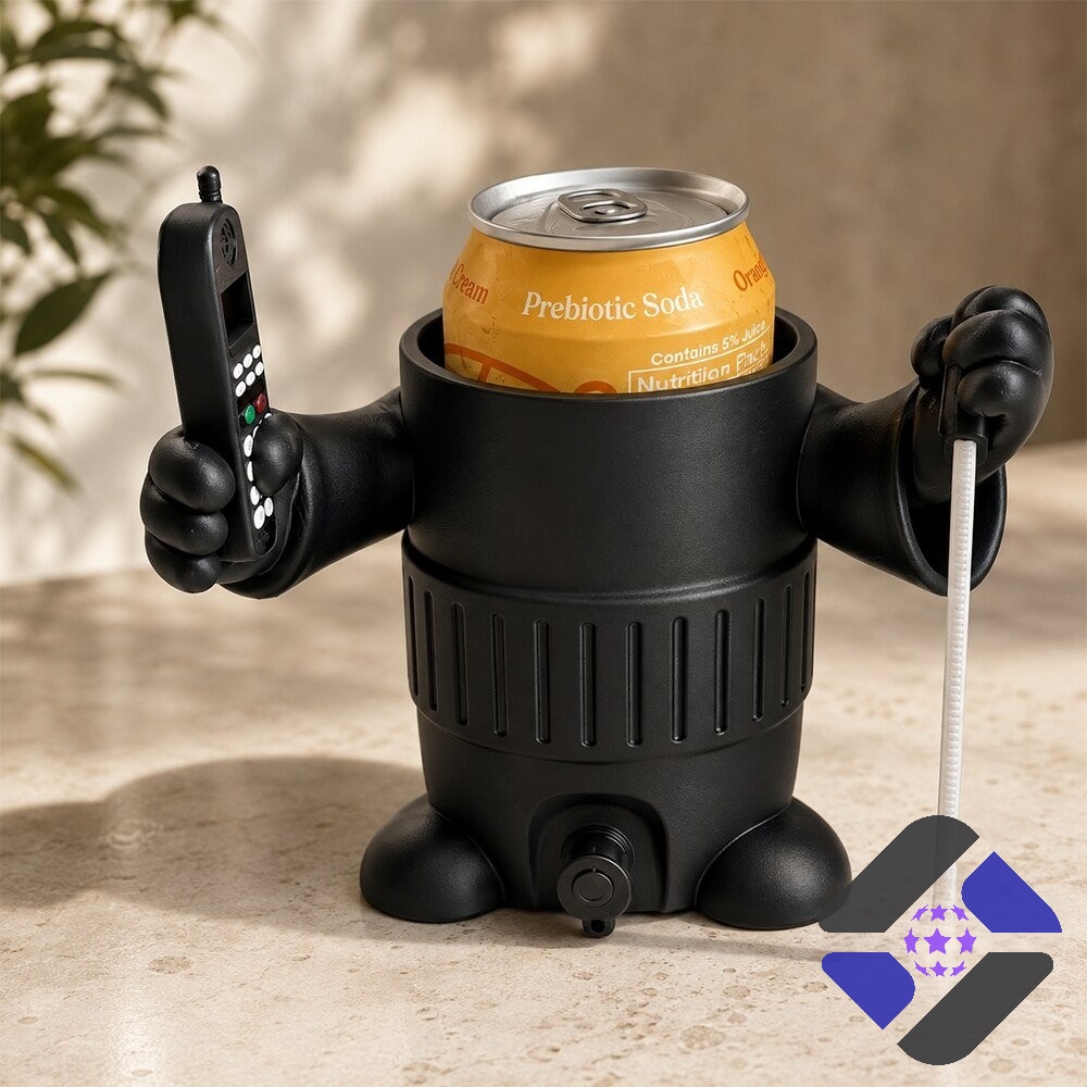Scream Ghostface Can Cooler and Drink Holder 2026 - Detail View